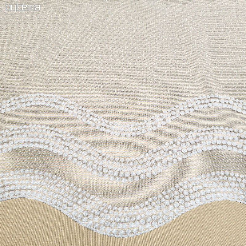 Rideau jacquard DOTS blanc
