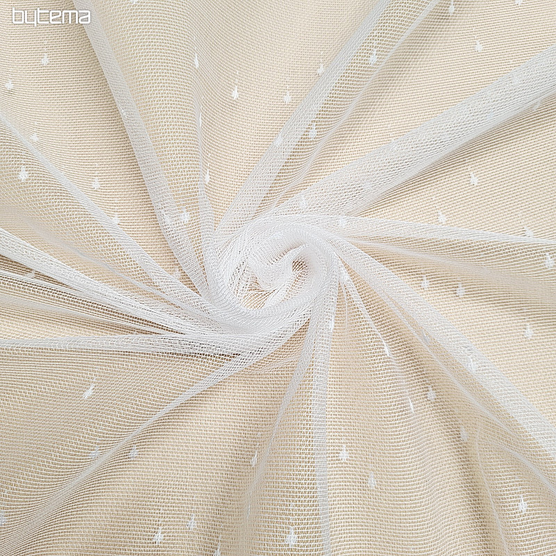 Rideau jacquard DROP blanc