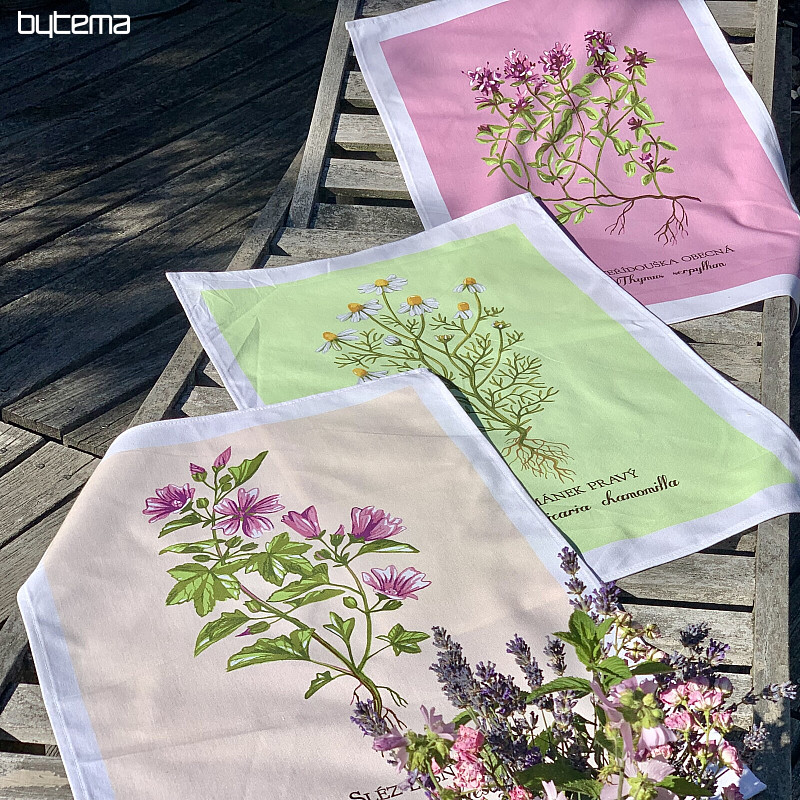 Serviettes en coton HERBES