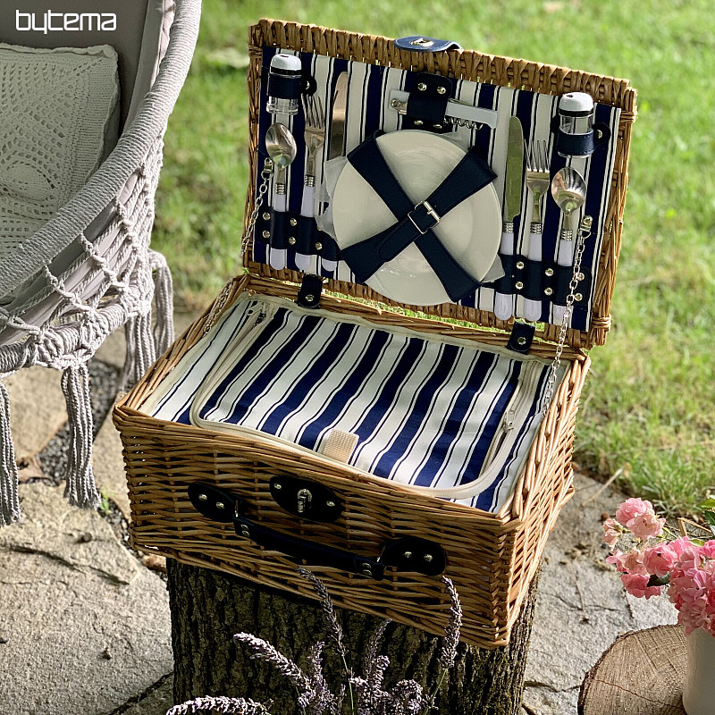Panier pique-nique GARDEN marron pour 2 personnes