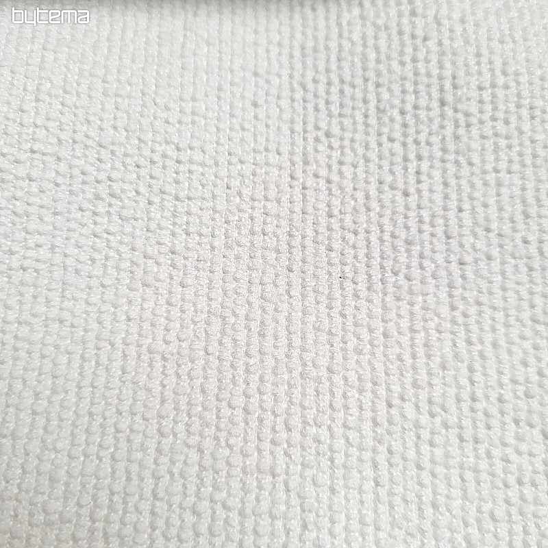 Tissu décoratif design monochrome luxueux GERSTER 77052/10 BLANC