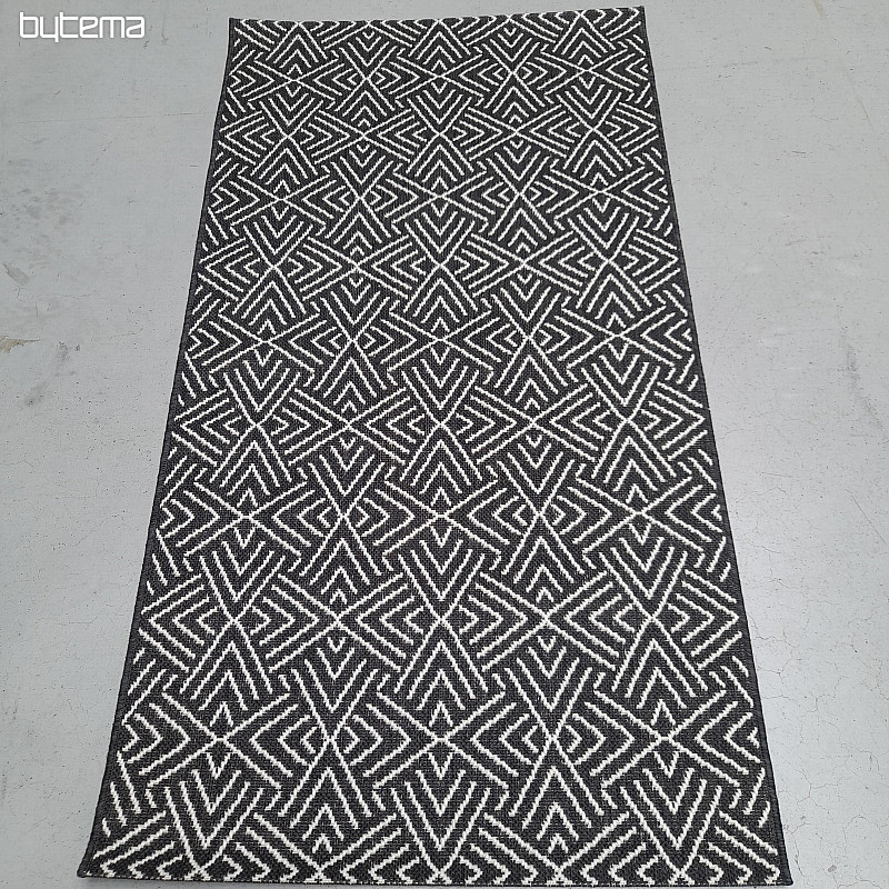 Tapis d'extérieur Essenza in-out noir et blanc