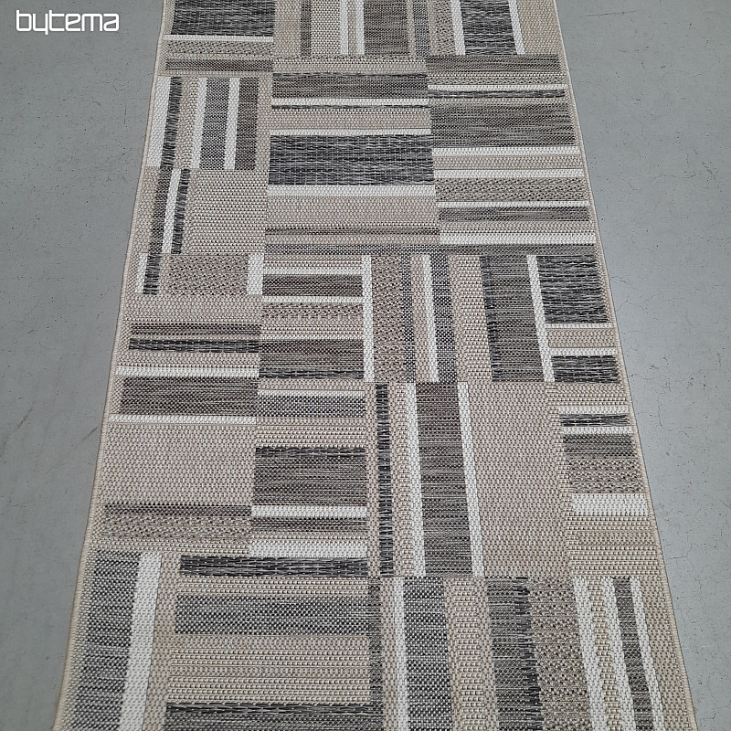 Tapis d'extérieur Prisma in-out marron-gris