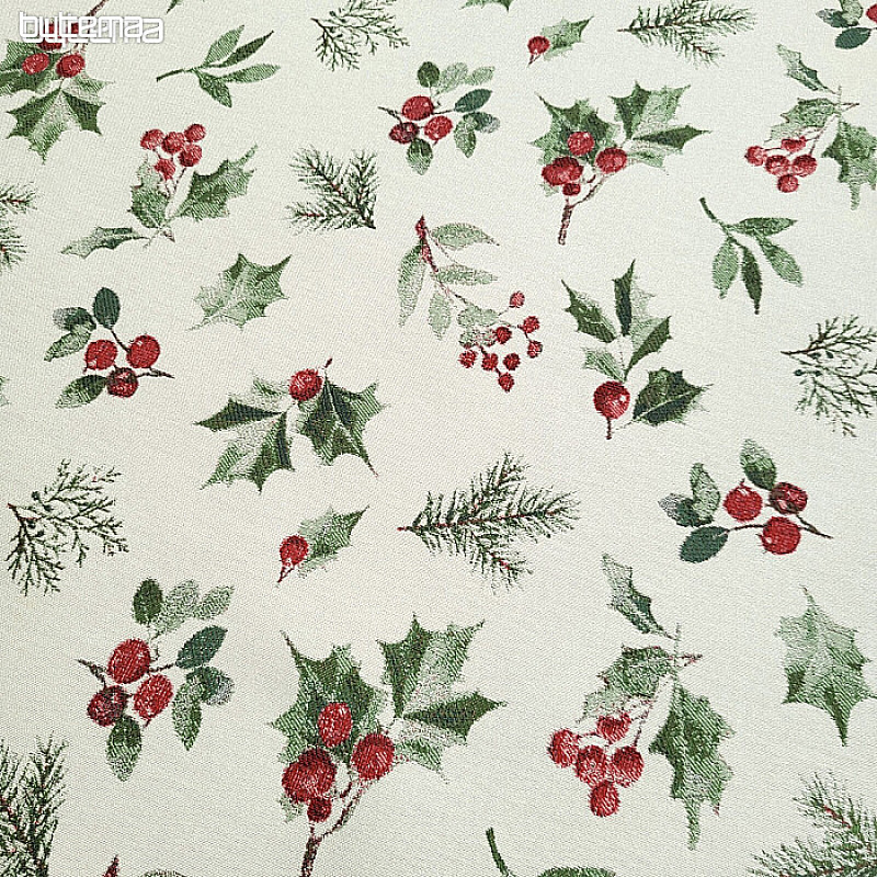 Tissu décoratif luxueux HOLLY GREEN