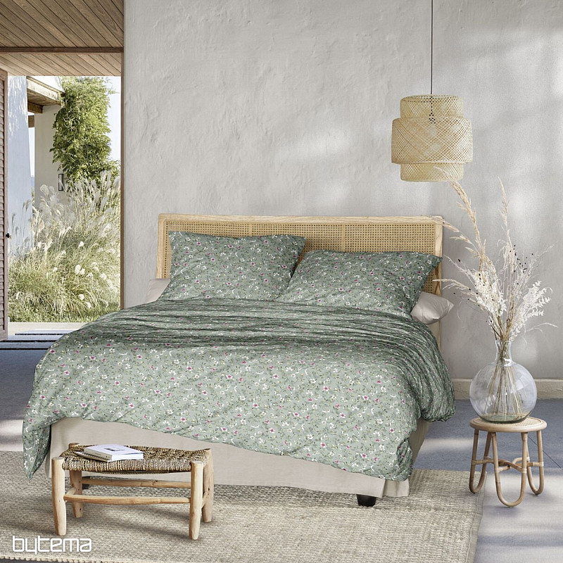 Satin de coton de luxe IRISETTE TOKIO 8567-30 VERT