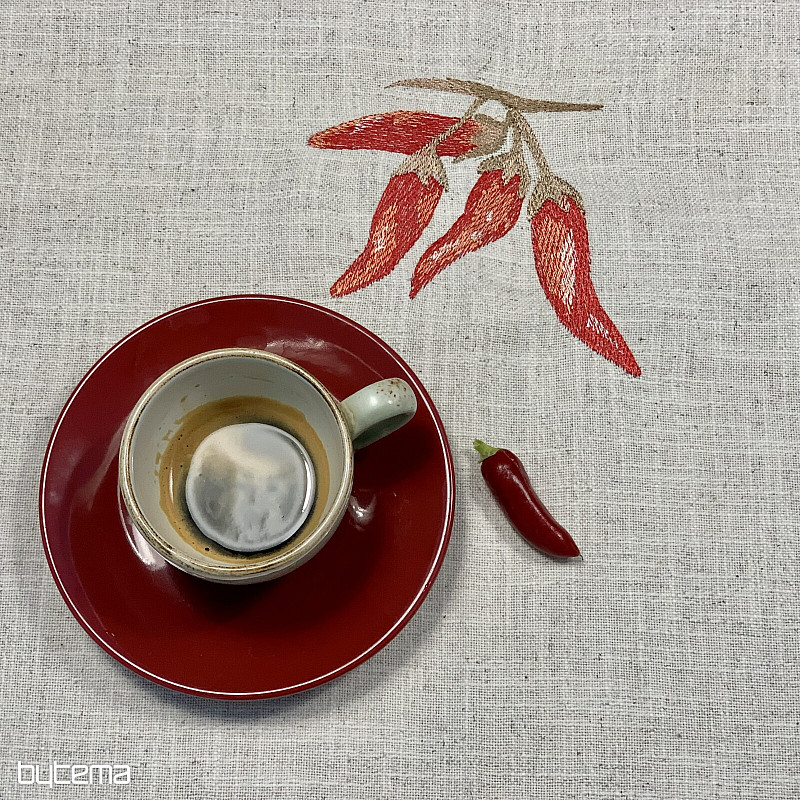 Nappe en lin mélangé PEPPERS