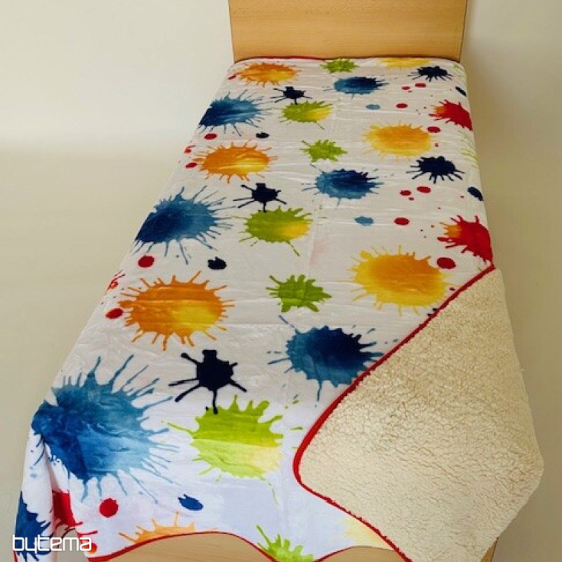 Couverture Mouton IMPRIMÉ - TACHES AQUARELLES