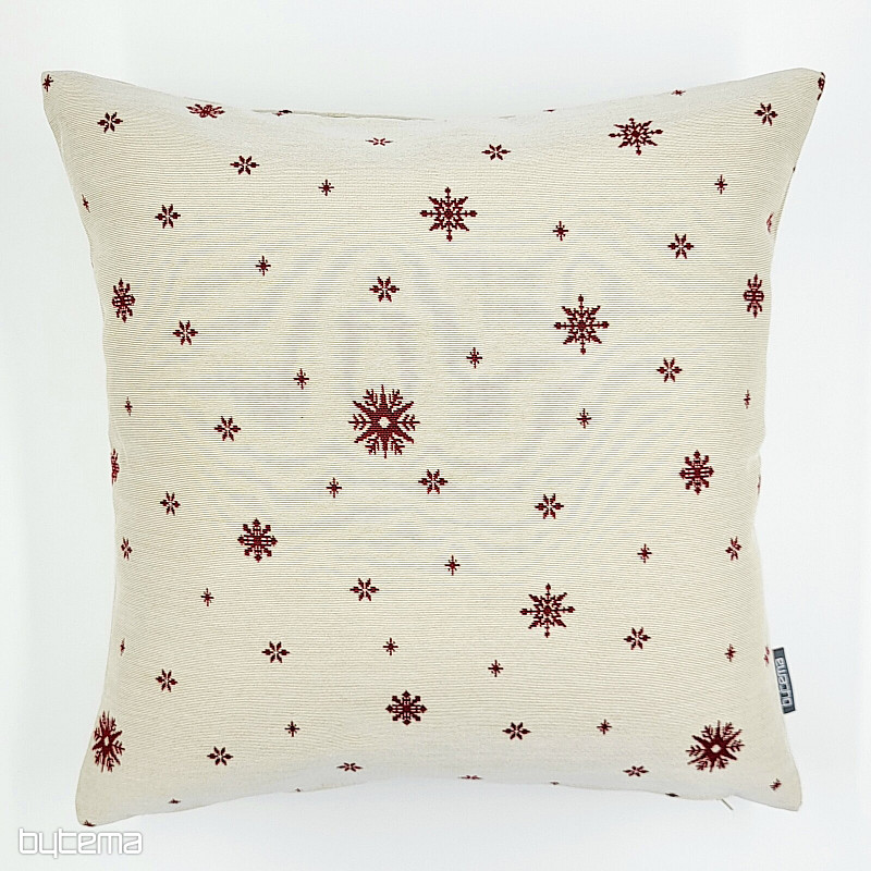 Housse de tapisserie de Noël Flocons fins ROUGES