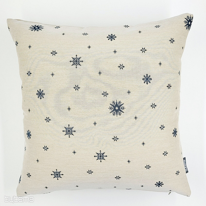 Housse de tapisserie de Noël Flocons fins BLEU