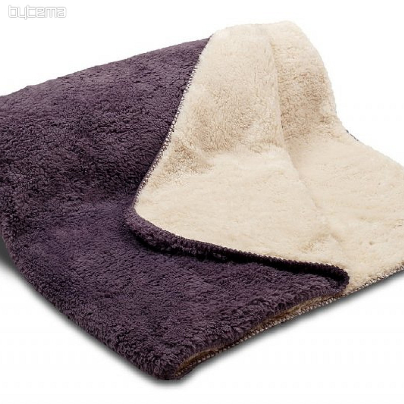 Couverture Mouton-anthracite/gris foncé/crème