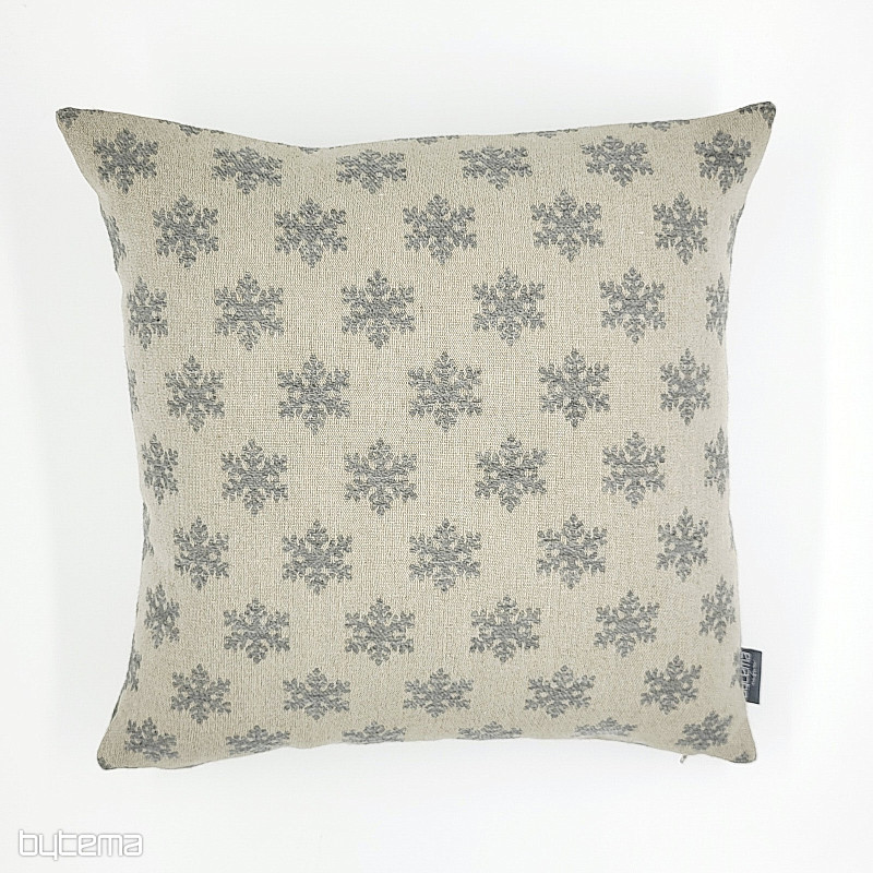 Housse décorative luxueuse FLAKES GREY B