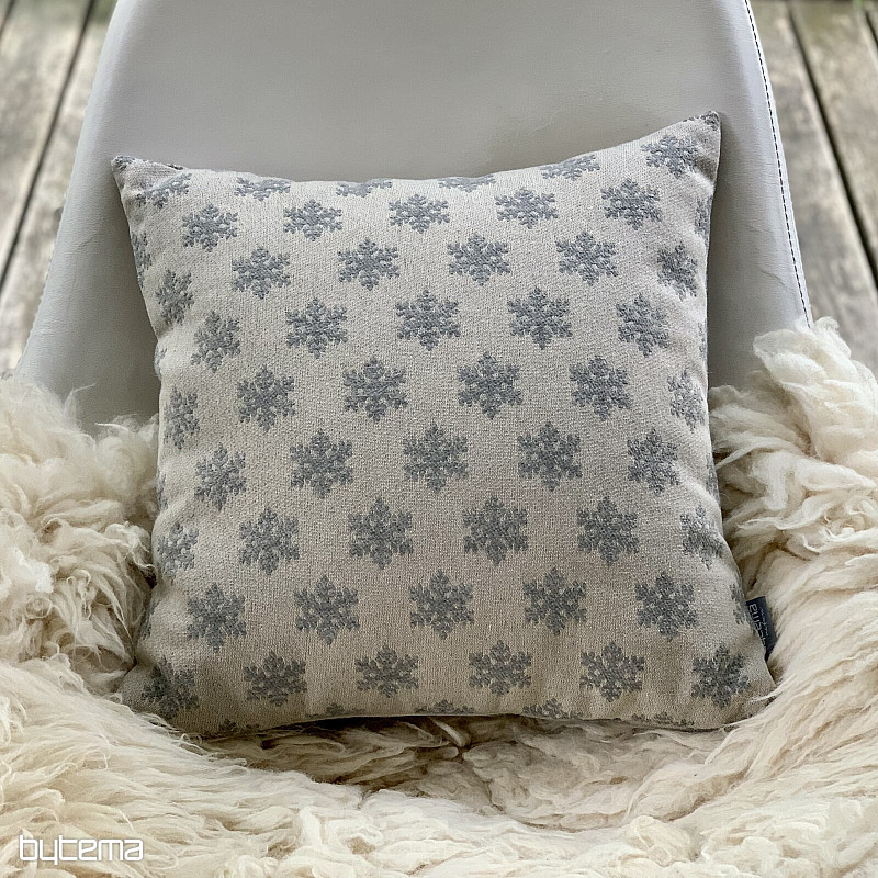 Housse décorative luxueuse FLAKES GREY B