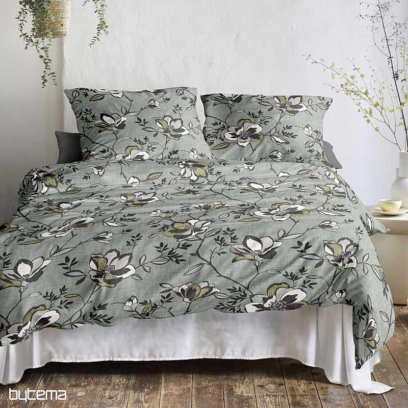 Parure de lit en flanelle de luxe IRISETTE KOALA 8616-30 VERT