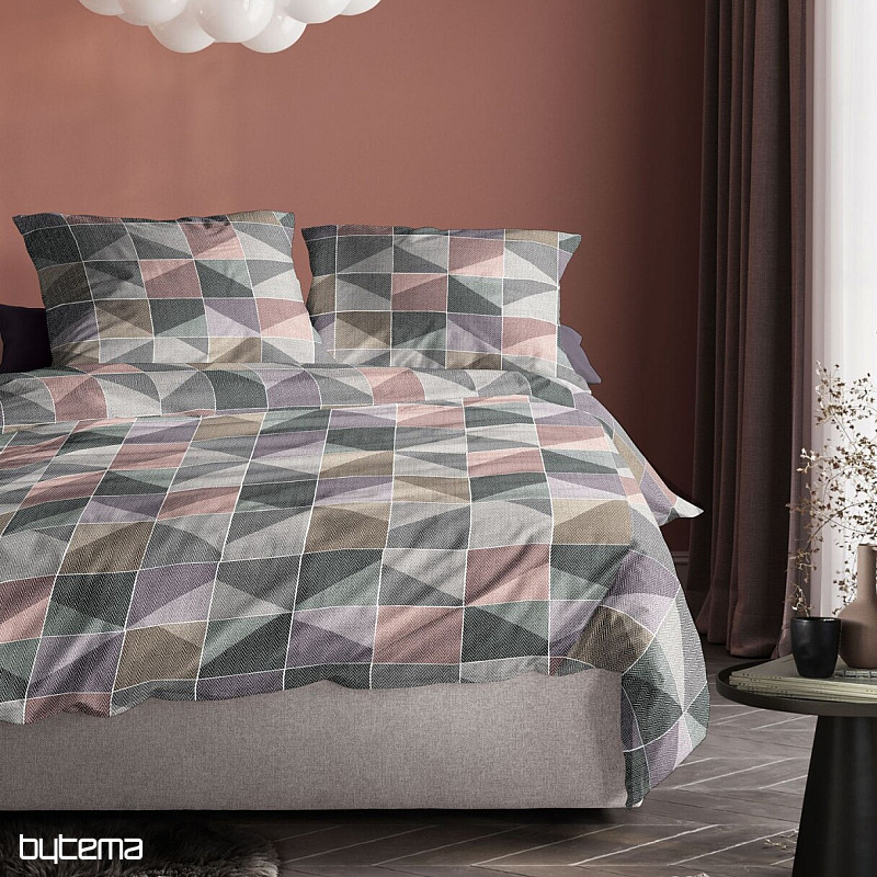 Parure de lit en flanelle de luxe IRISETTE KOALA 8646-90 VIEUX ROSE