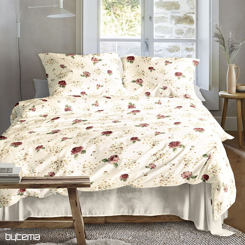 Parure de lit en flanelle de luxe IRISETTE KOALA 8627-60 ROSE ROUGE