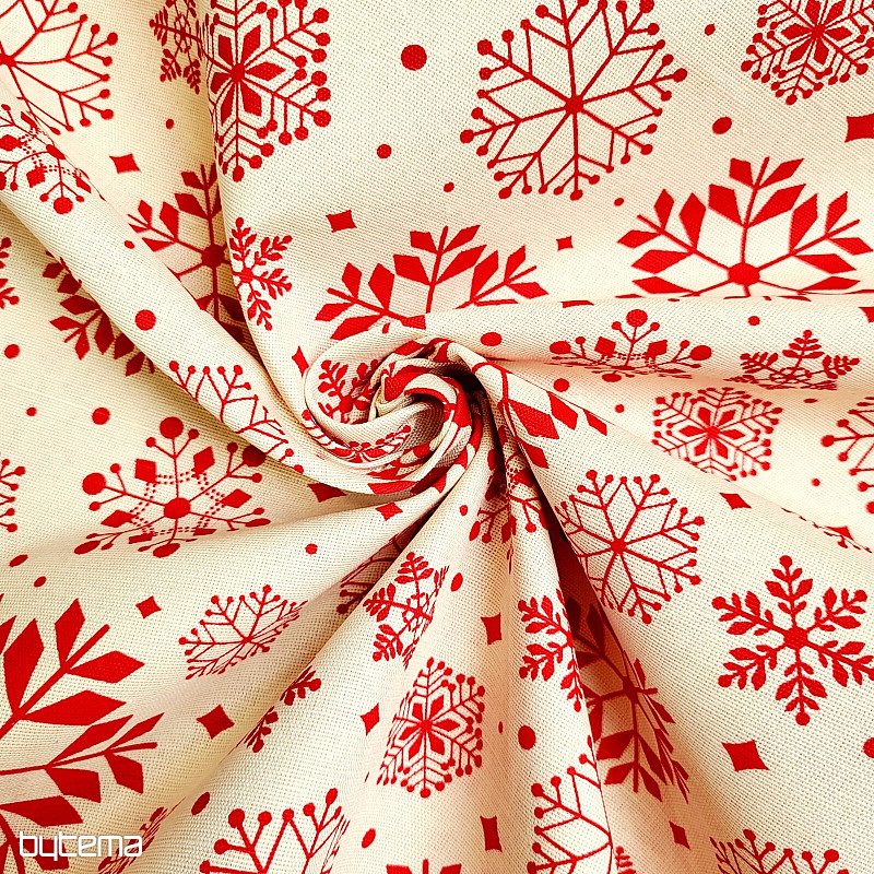 Tissu décoratif RED FLAKES
