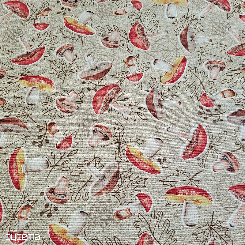Tissu décoratif CHAMPIGNONS