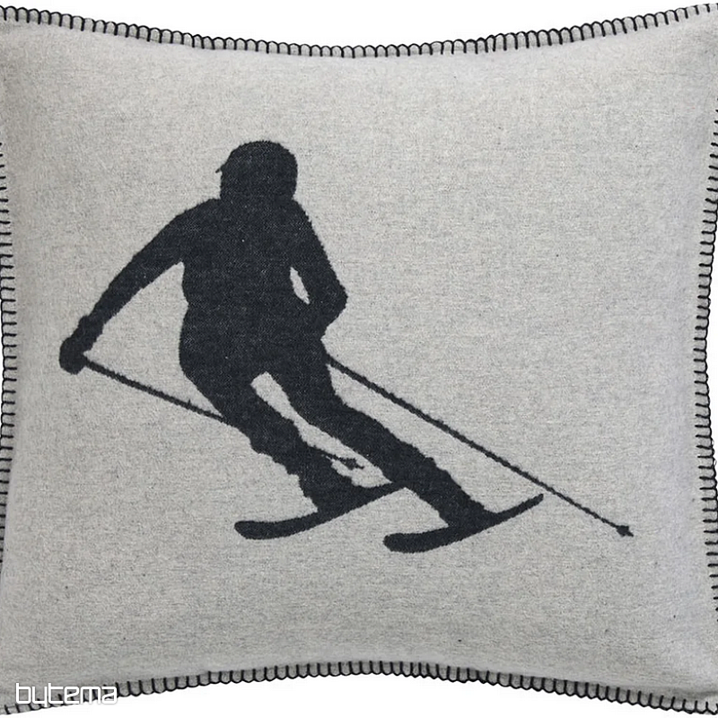 Housse décorative DF LUCA SKIER GREY