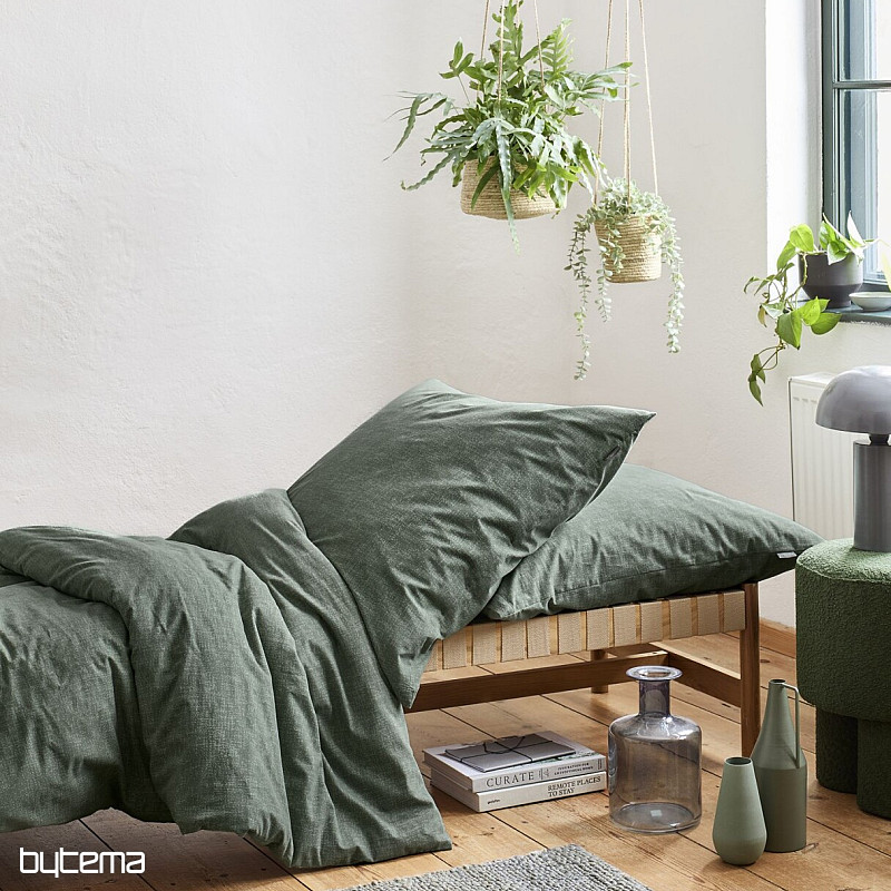 Parure de lit en flanelle de luxe IRISETTE KOALA 8544-30 vert