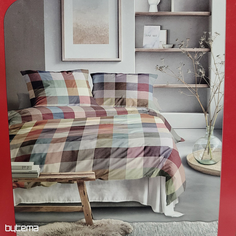Parure de lit en flanelle de luxe IRISETTE ZOBEL 8600-90 MULTI CHECK