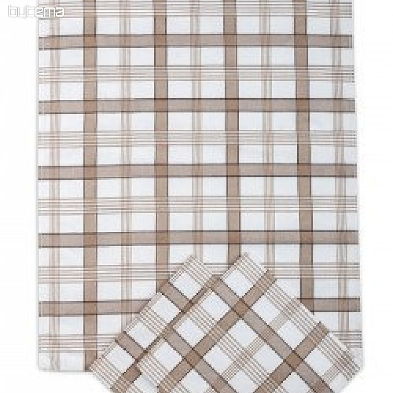 Torchons MODERN CARREAUX BEIGE 3 pcs