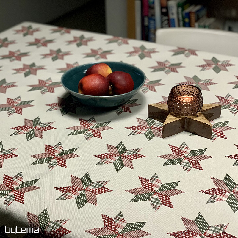 Nappe et foulard de Noël STAR SHELLEY