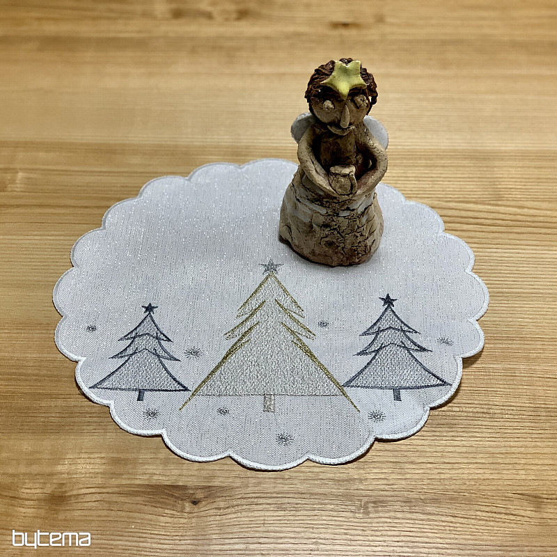 Set de table GRIS ARBRES DORÉS