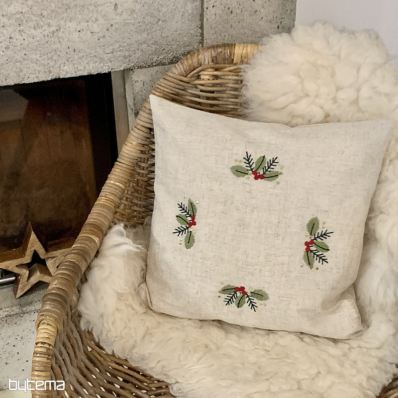 Couverture brodée Branches COLORÉES