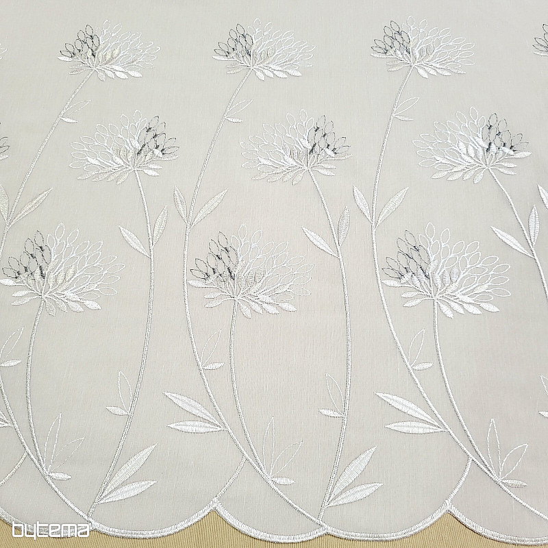 Rideau de luxe GERSTER 11868 broderie beige