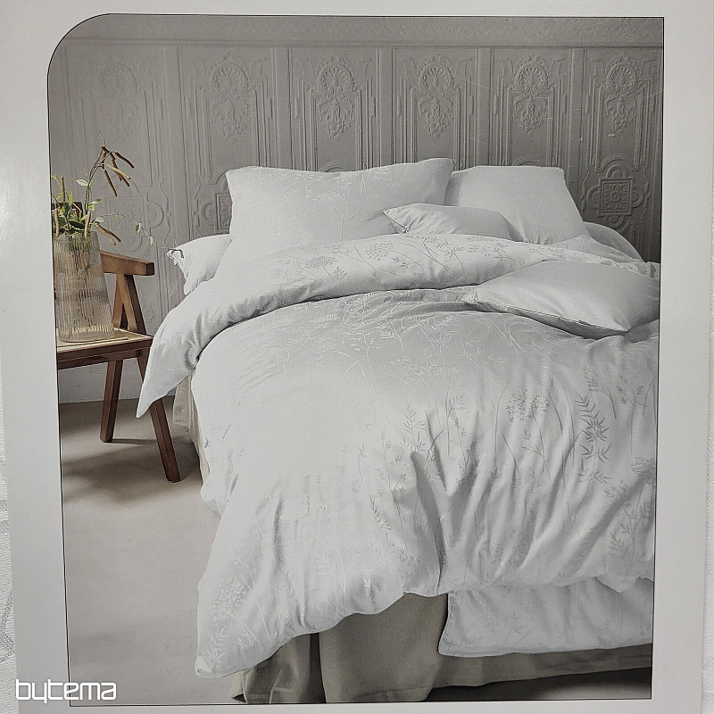 Damas de coton luxueux WEISS WHITE