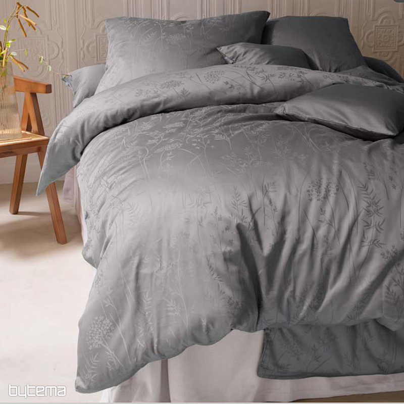 Damas de coton luxueux RIO GRIS FONCÉ