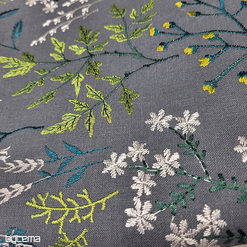 Écharpe brodée GINGER TM. GREEN