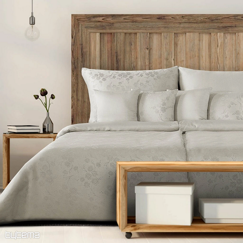 LINGE DE LIT LENNY Lin fleuri naturel