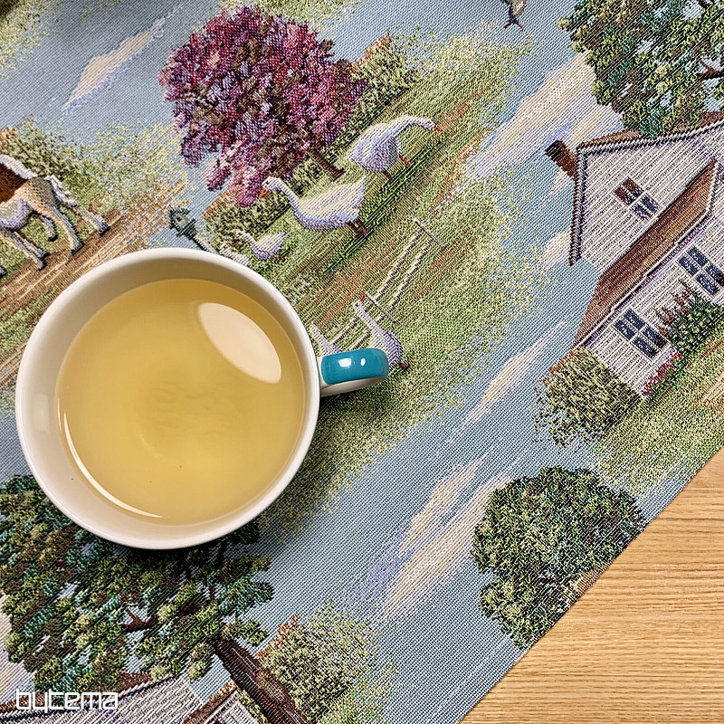 Nappe et foulard en tapisserie VENKOV