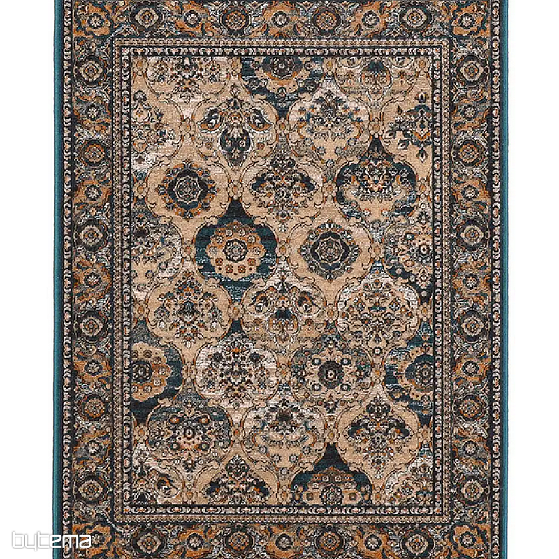 Tapis de luxe en laine ISFAHAN Forenza émeraude/émeraude