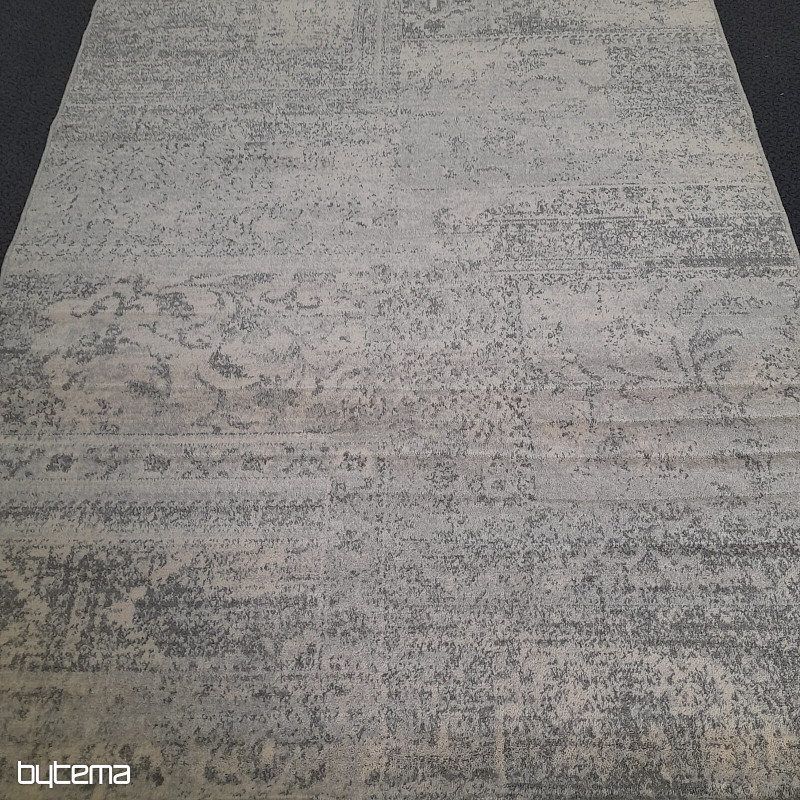 Tapis de laine luxueux ISFAHAN Korist gris