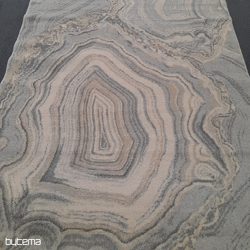 Tapis de laine luxueux ISFAHAN Efez gris