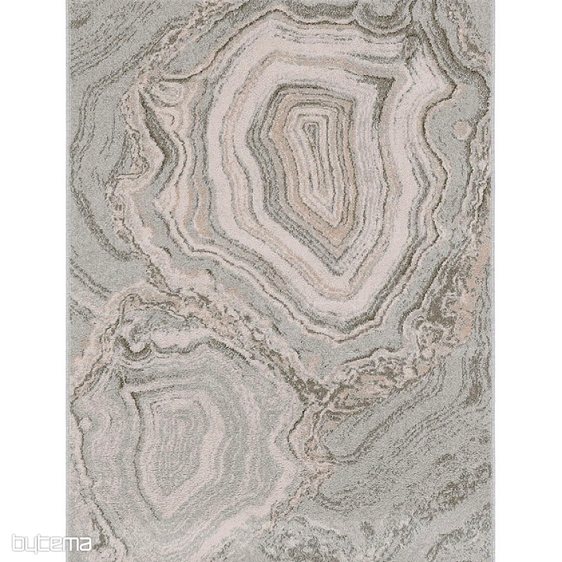 Tapis de laine luxueux ISFAHAN Efez gris