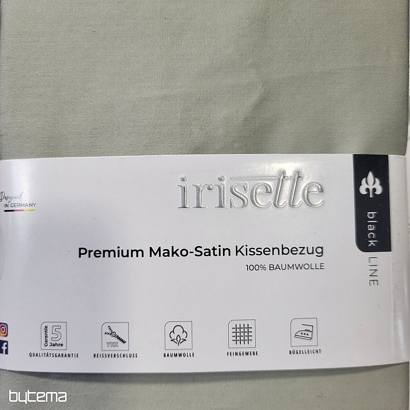 Taie d'oreiller en satin - sauge 32