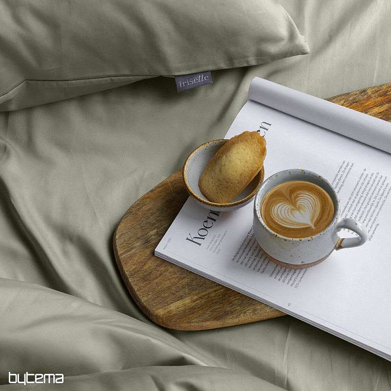 Taie d'oreiller en satin - sauge 32