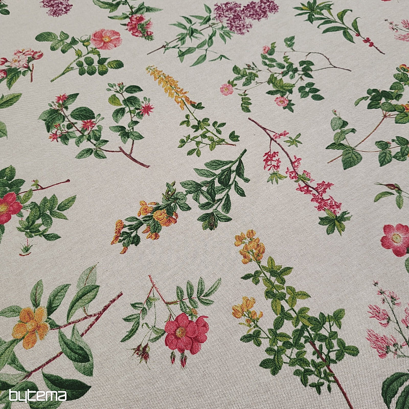 Tissu décoratif PISSENLIT EN FLEURS