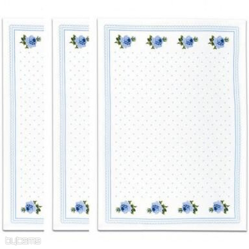 Serviettes de grand-mère Roses bleues