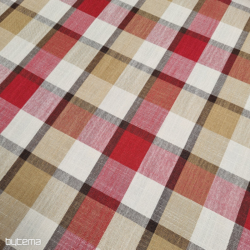 Tissu décoratif ATILA ROUGE