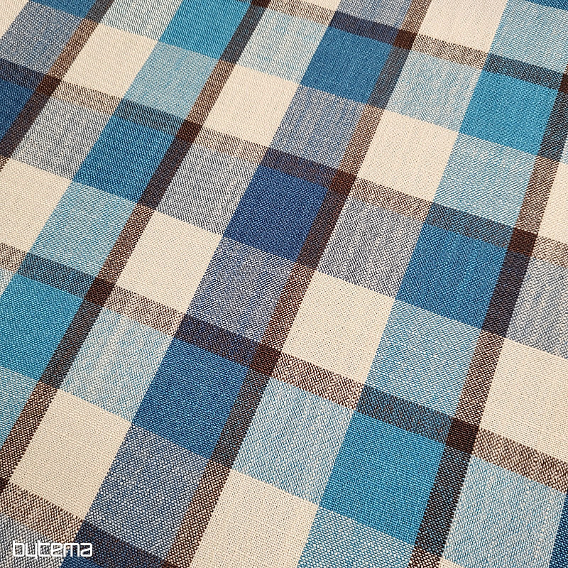 Tissu décoratif ATILA BLEU