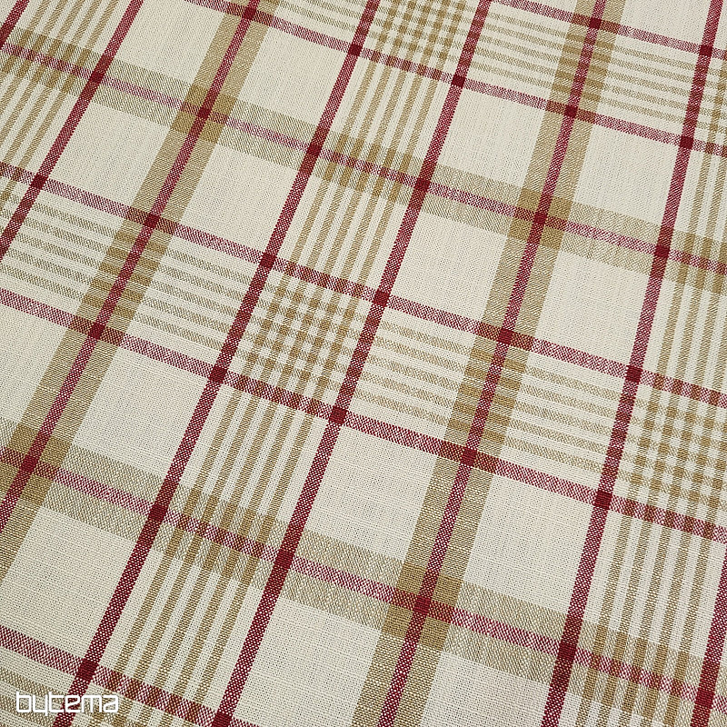 Tissu décoratif ANZOL ROUGE