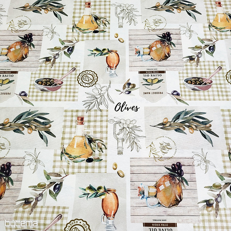 Tissu décoratif OLIVES PICUAL