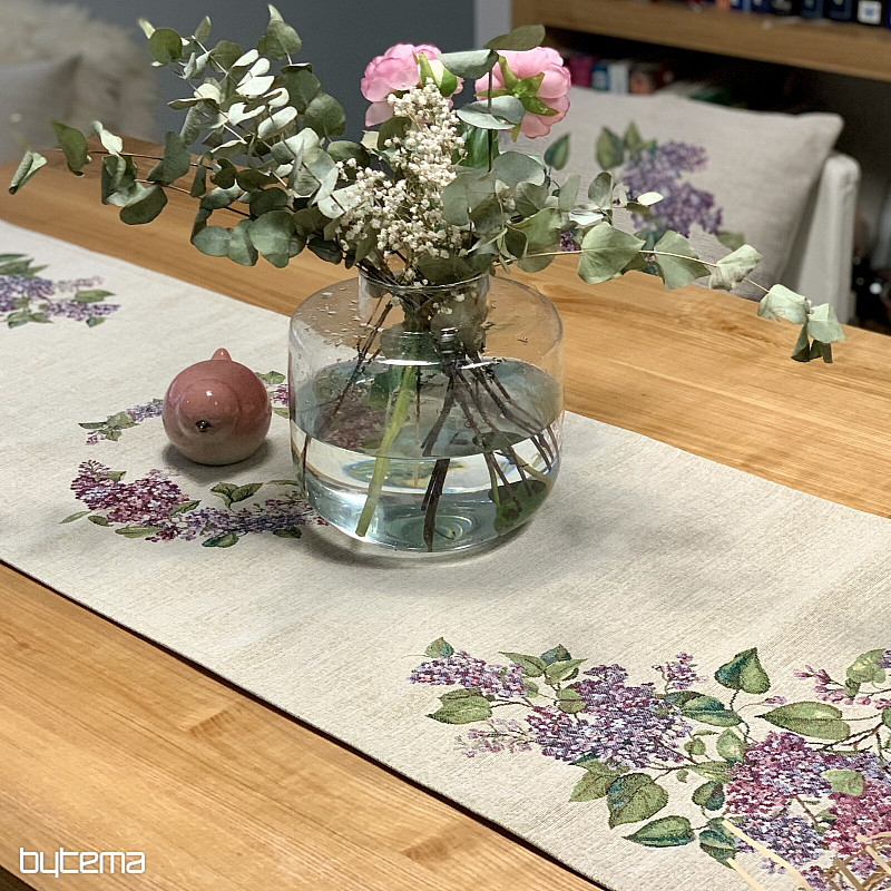 Nappe et foulard Gobelin LILAS