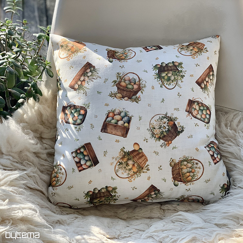 Taie doreiller décorative ŒUFS COLORÉS