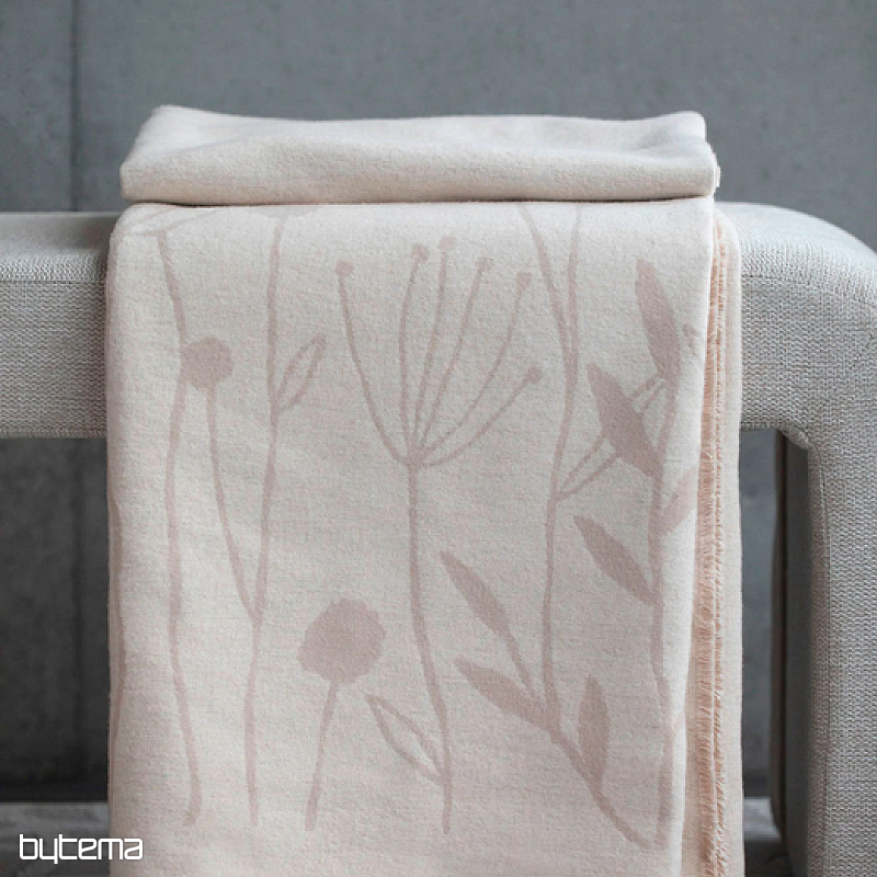 Couverture AMBRE FLEURS beige