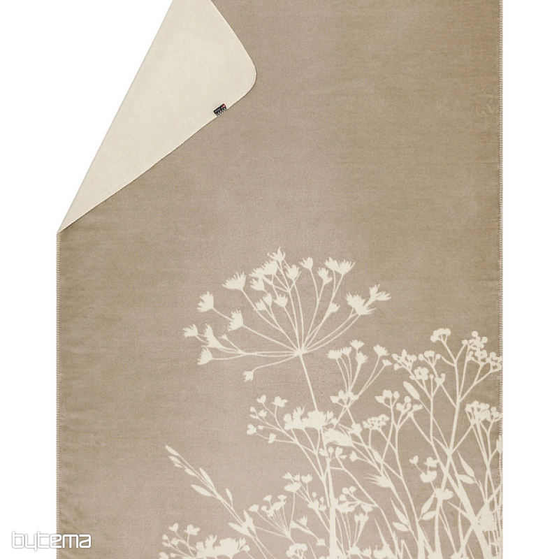 Couverture en herbe de bambou écru